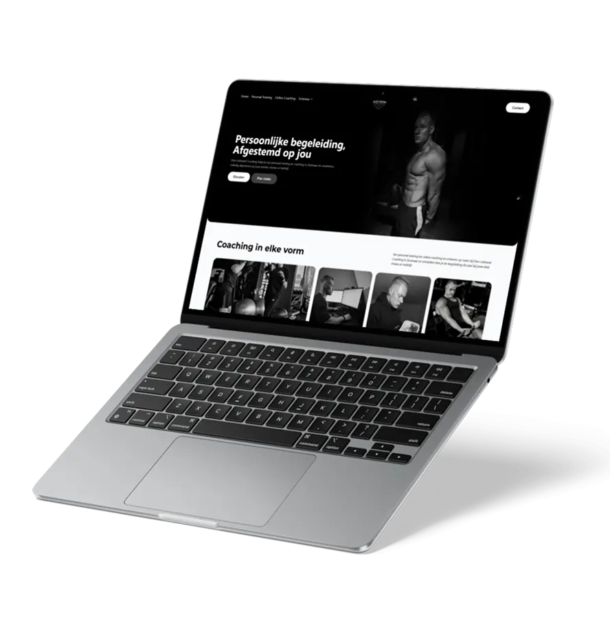 Website mockup van Dion Liebrand Coaching
